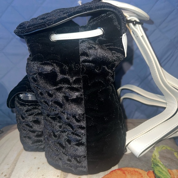 Loungefly Disney The Nightmare Before Christmas Quilted Bat Mini Backpack - Picture 4 of 5